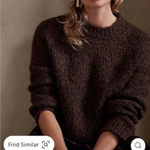 Soffio Bouclé Cropped Sweater Size S. Worn once. Excellent condition.